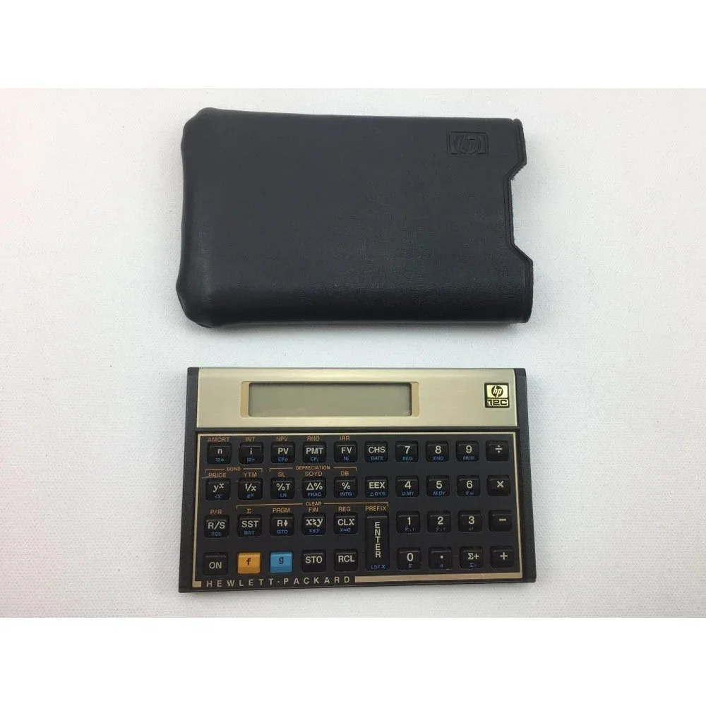 Vintage HP 12C Financial Business Real Estate Calculator Sleeve